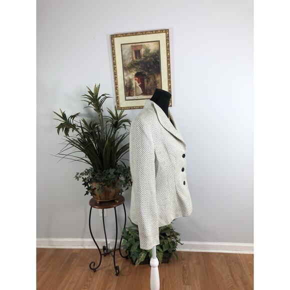 Liz Clairborn Women Jacket 12P Open 3 Button Front Office Siren Clueless Preppy - Picture 2 of 8